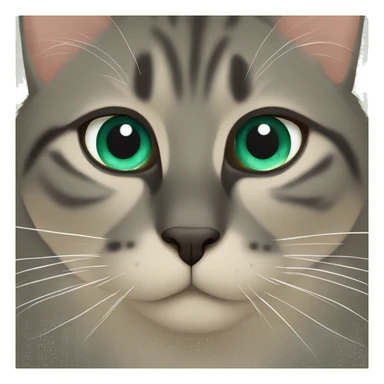 Gato negro ojos verdes sticker