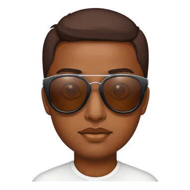 Joint with sun glasses  sticker