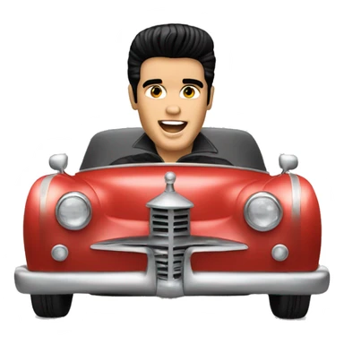 Elvis presley in car sticker