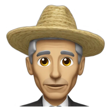 Claude Shannon wearing a sombrero sticker