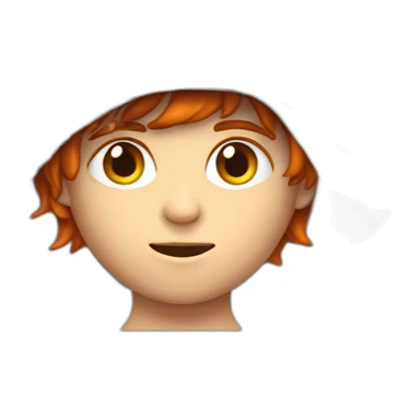 Readhead boy wearing tinfoil hat to block alien mind control sticker