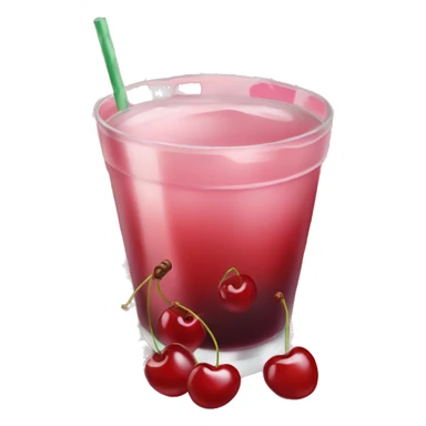 Sheryl Temple drink with cherries  sticker