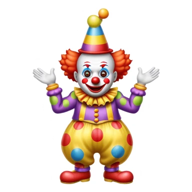 farting clown sticker