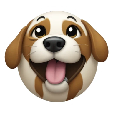 Pluto the dog shaped like a ball sticker