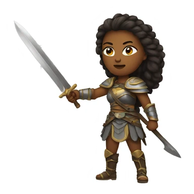 Bratty warrior woman sticker