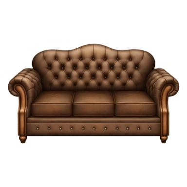 dark brown lether sofa sticker