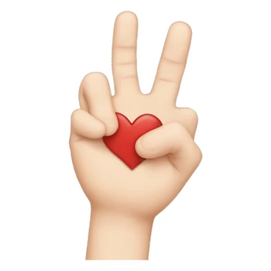 finger heart sticker