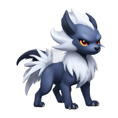 Edgy Cool Kawaii Baby Chibi Nargacuga-Absol-Pokémon Full Body Detailed High Quality sticker