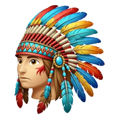 native war bonnet sticker