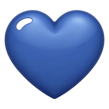 Heart color indigo sticker