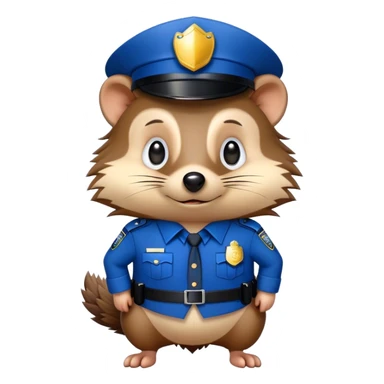Police Hedgehog sticker