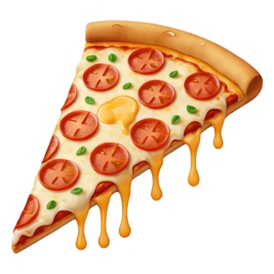A crying slice of pizza sticker
