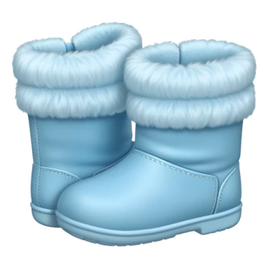 pastel blue baby boots sticker