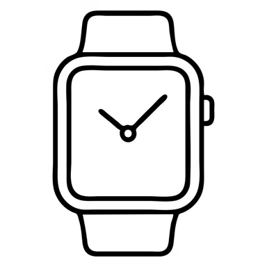 modern digital watch sticker