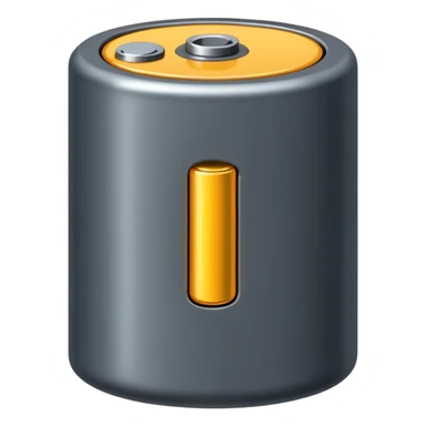realistic big battery sticker