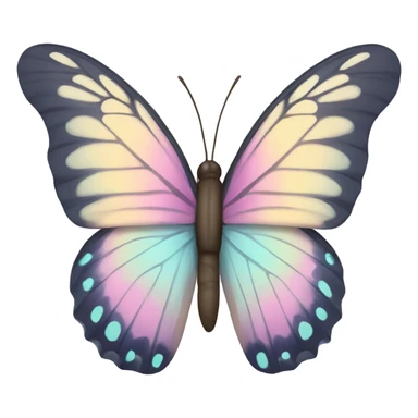 pastel butterfly emoji sticker