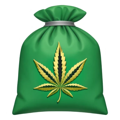 Weed pound baggie with the name Dolla Den and a logo sticker