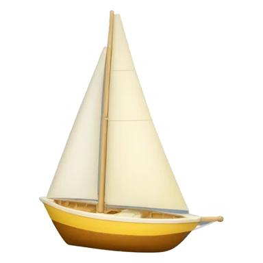 sail boat on butter stick sticker