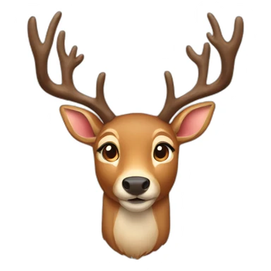 deer rudolph sticker
