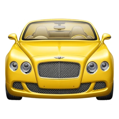 Yellow Bentley sticker