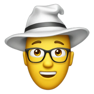 Ghostwriter costume with pointy hat sticker