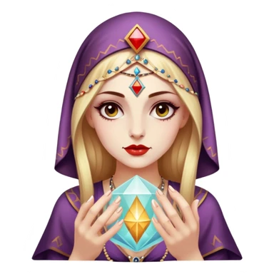 Vintage fortune teller sticker