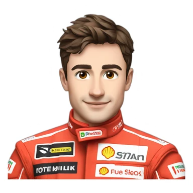 Charles Leclerc f1 driver From head to toe sticker