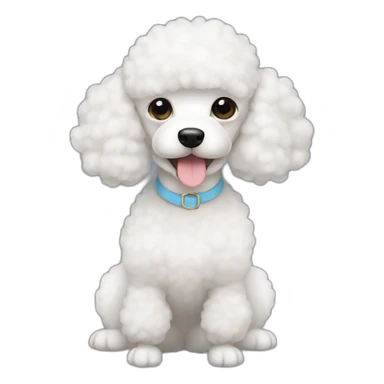 three-white-toy-poodles sticker