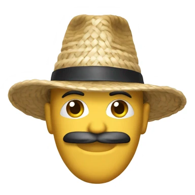 chapeu de palha sticker