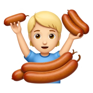sausage eaters human sticker