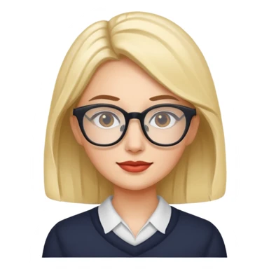 famous women with glasses sticker