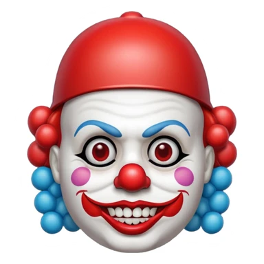 Darth Vader dressed as clown emoji   sticker