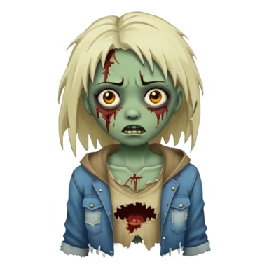 zumbi girl sticker