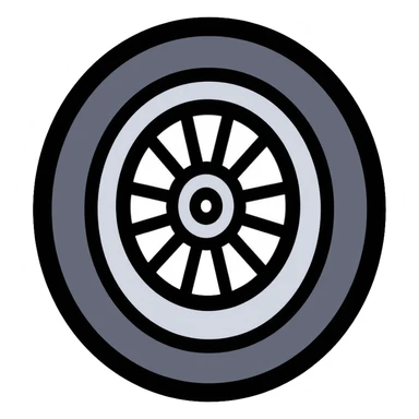 car tire icon sticker