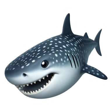 Whale shark with no teeth sticker
