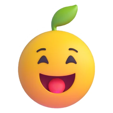 expressive and modern 3D emoji of an empty stomach sticker