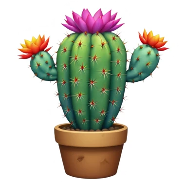 Rainbow cactus  sticker
