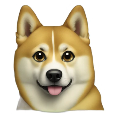 doge on a dollar bill as money sticker