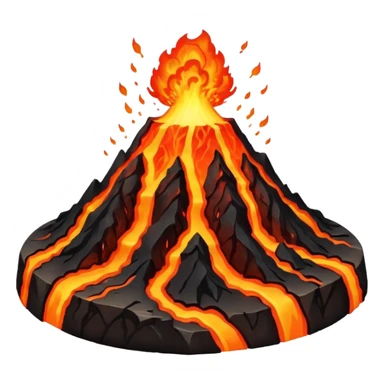 Volcano Planet – lava rivers and erupting peaks sticker