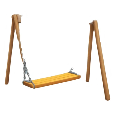 swing with two sides  sticker