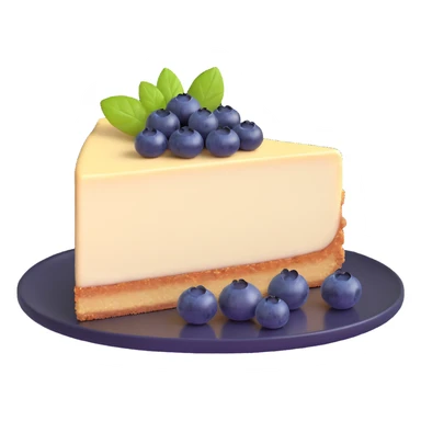 whole cheesecake with blueberries sticker