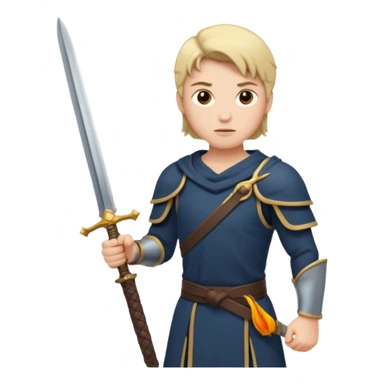 Best holding sword sticker