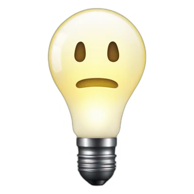 a flashlight with light coming out of it's bulb sticker