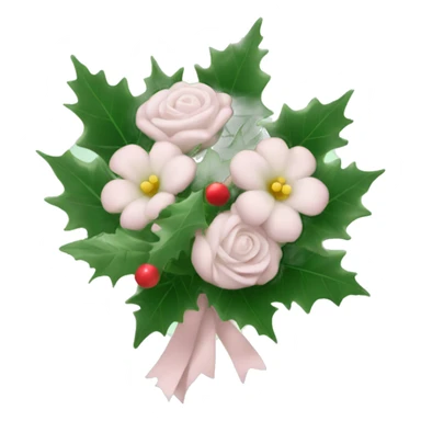Wedding Bouquet with holly sticker