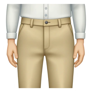 man with empty, turned-out pockets, frontal view sticker