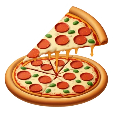 We cartoon style pizza sticker