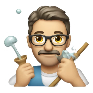 glass blowing sticker