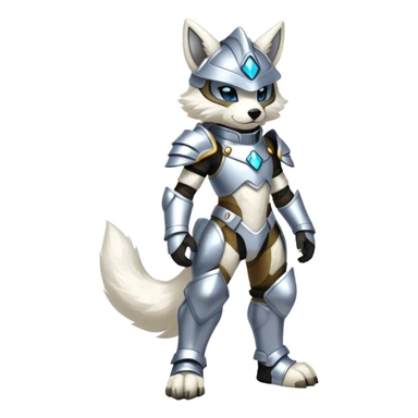 Anthro Protogen-furry-fursona, full body sticker