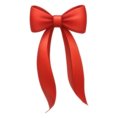 1 long tails red bow  sticker