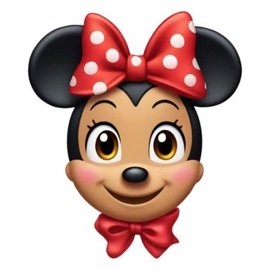 Minnie Mouse with a Valentine’s Day bow  sticker